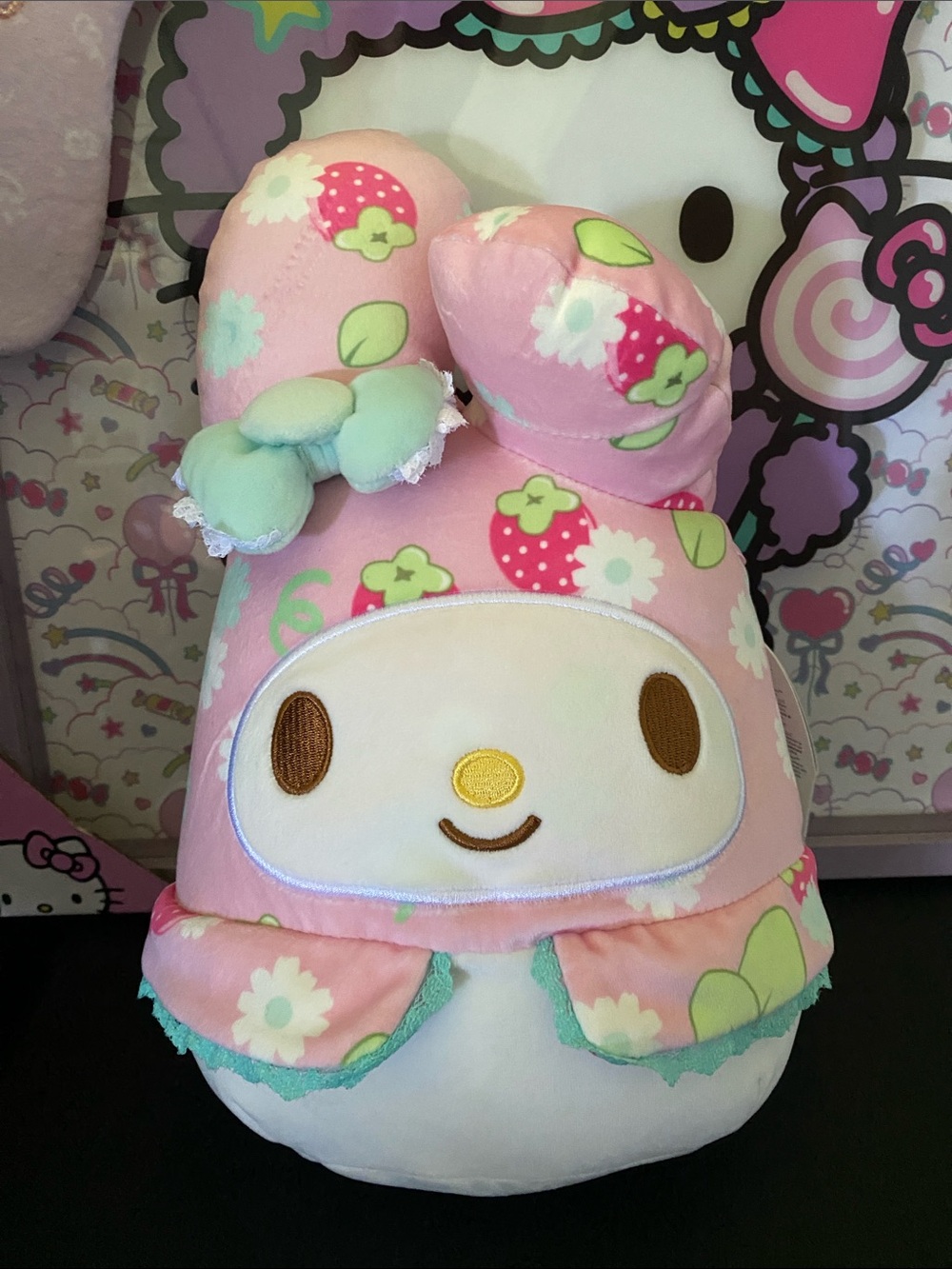 NWT Sanrio My Melody Pink Strawberry Hooded Plush 🍓🩷